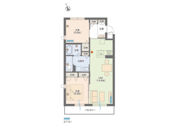 グランドマスト西大宮 間取図