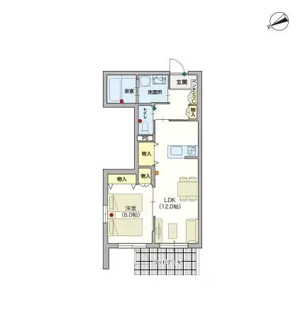 ヘーベルVillage片瀬鵠沼 間取図