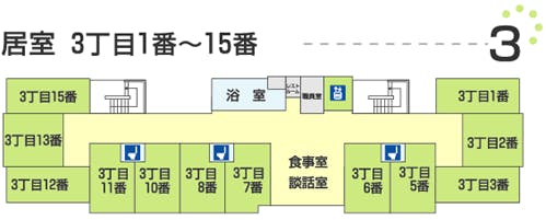 介護付き有料老人ホーム サンルーム松栄 間取図
