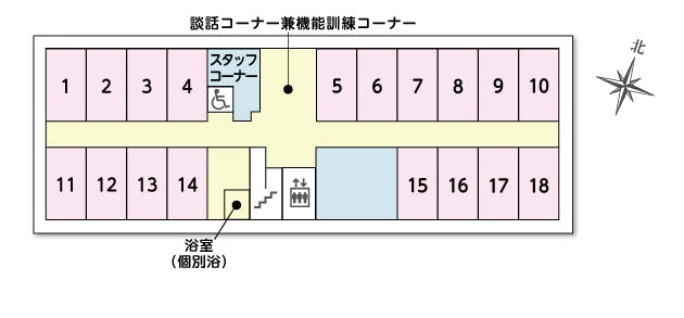 ツクイ・サンシャイン三鷹深大寺 間取図