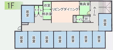 グループホーム蘭寿おりもと 間取図