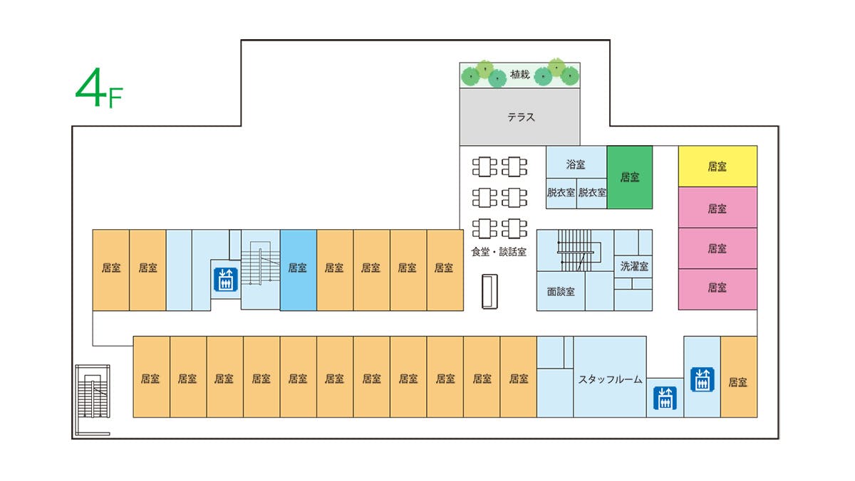 サービス付き高齢者向け住宅かのこヒルズ 間取図