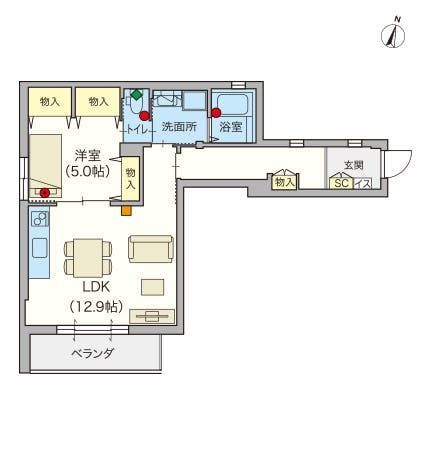 ヘーベルVillage三鷹「武蔵野城山通り」 間取図