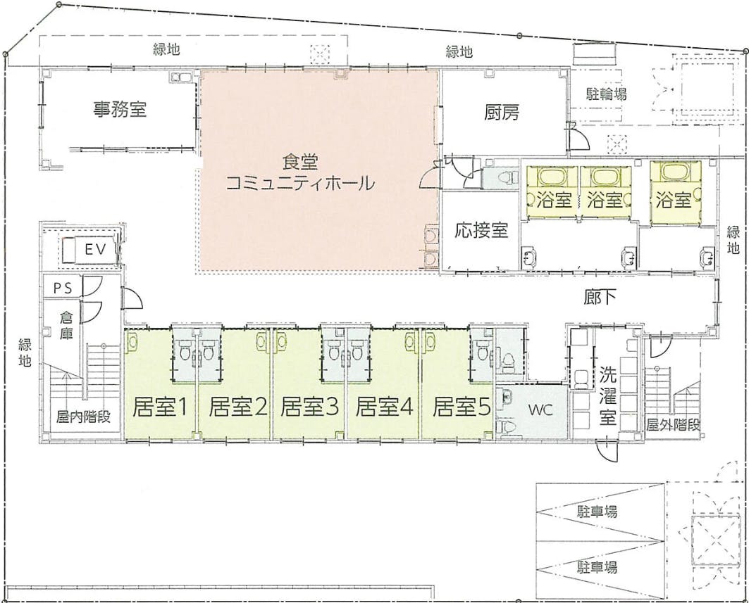 住宅型有料老人ホーム 和香泉大津 間取図