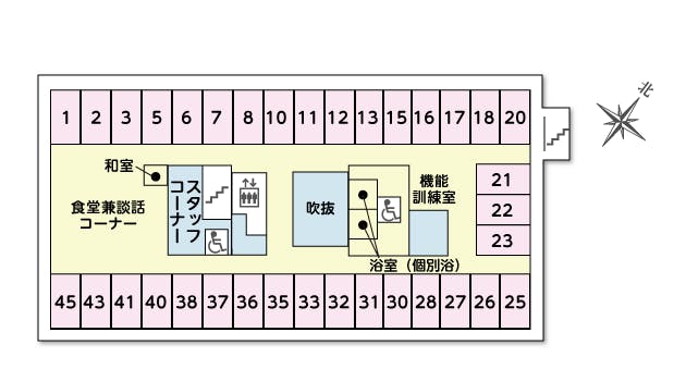 ツクイ・サンシャイン町田西館 間取図