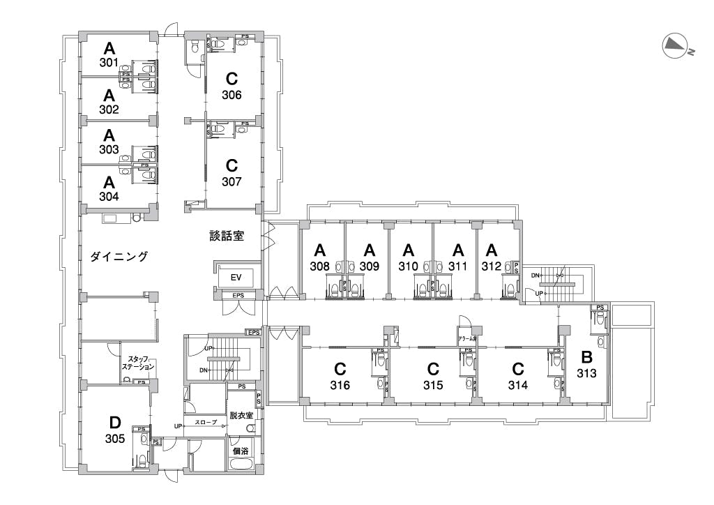 アズハイム南浦和 間取図