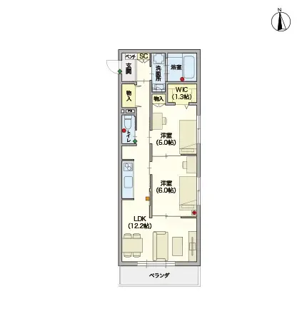 ヘーベルVillage千葉四街道 間取図