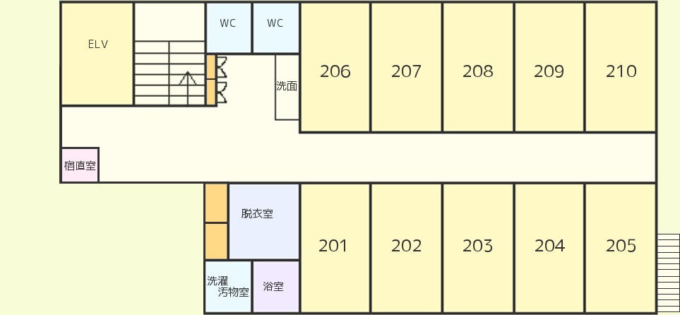 四つ葉のクローバー浜尻 間取図