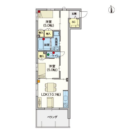 ヘーベルVillage下北沢 間取図