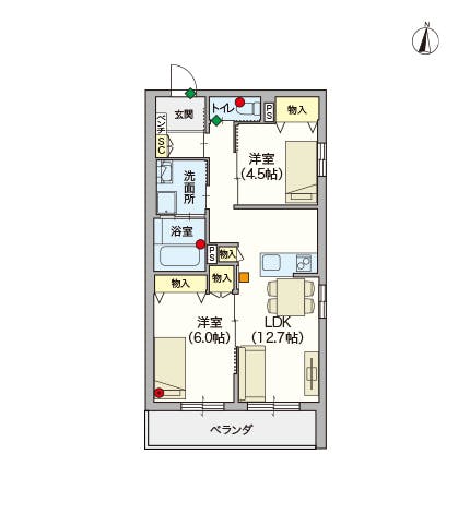 ヘーベルVillage千鳥3丁目 間取図
