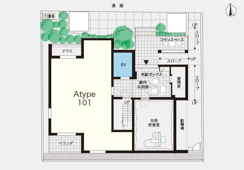 ヘーベルVillage世田谷砧 間取図