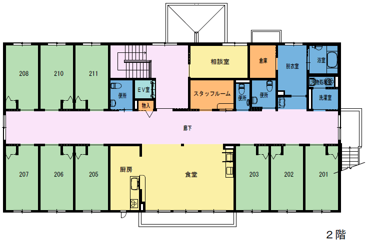 プラチナホーム都の杜なのはな 間取図