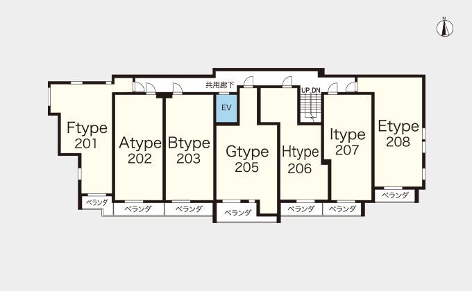 ヘーベルVillage町屋 間取図