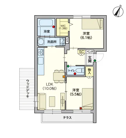 ヘーベルVillage松戸二十世紀が丘 間取図