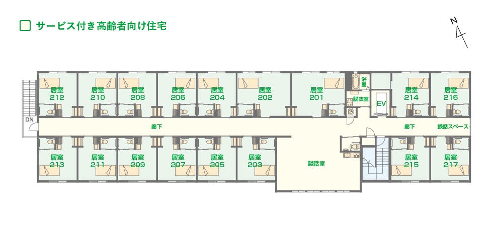 エイジフリーハウス草津野村 間取図