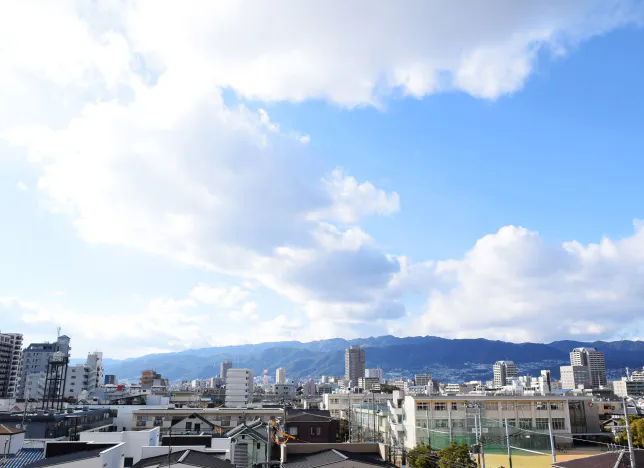 やすらぎ 最上階庭園からの眺望