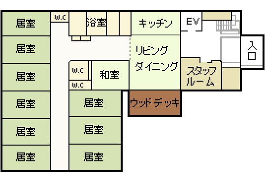 グループホームいずみ別荘 間取図