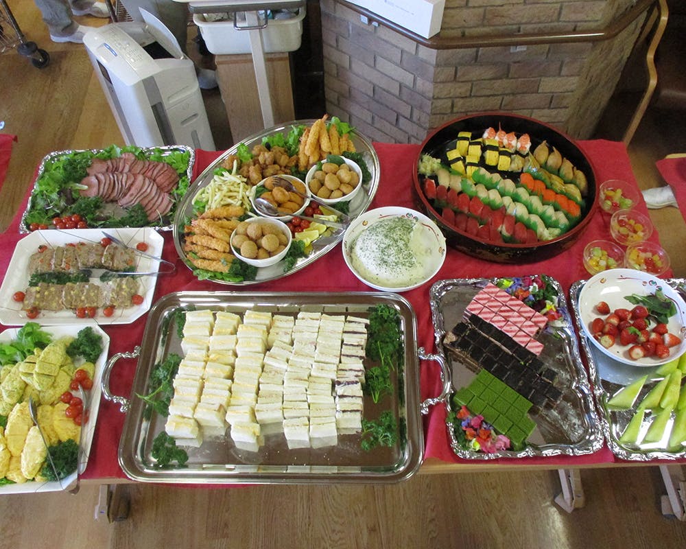 竹の塚明生苑 イベント食