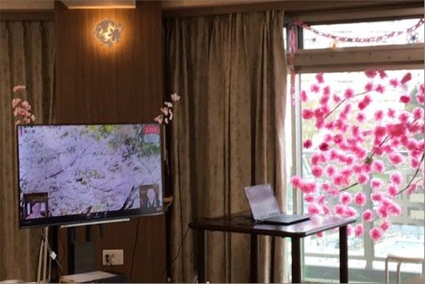 ローベル西台 お花見