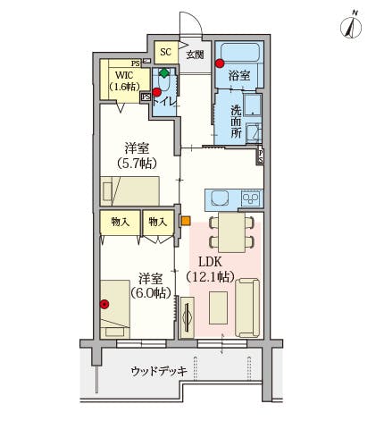 ヘーベルVillage杉並井草 間取図