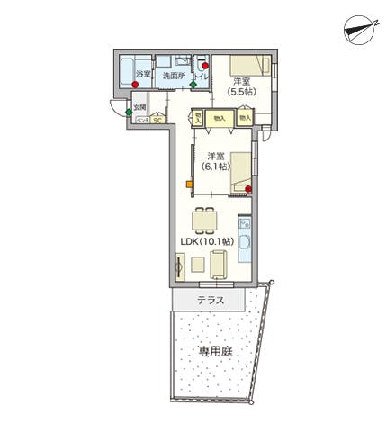 ヘーベルVillage淵野辺 間取図