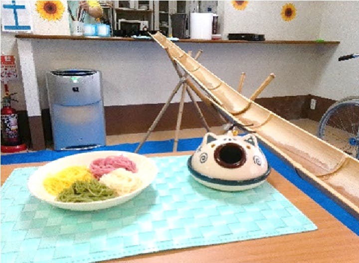 グループホームたのしい家平野 流しそうめん