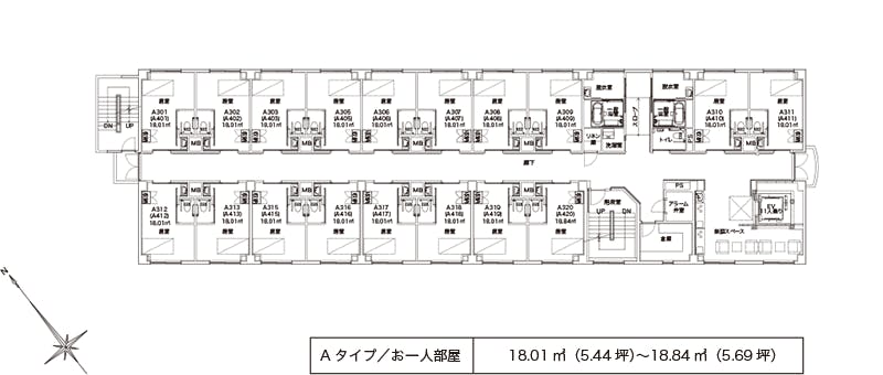 アルファリビング広島古江駅前 間取図