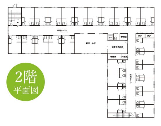 サービス付き高齢者向け住宅とうべつりっか 間取図