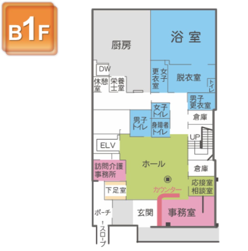 さわやか福ふく館 間取図
