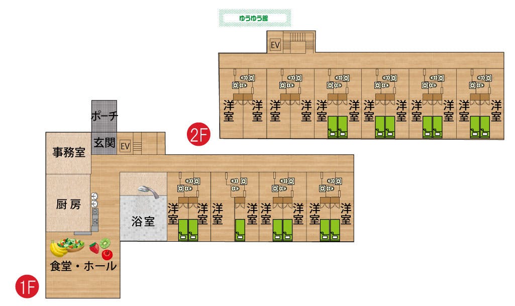 ゆかり富里ゆうゆう館 間取図