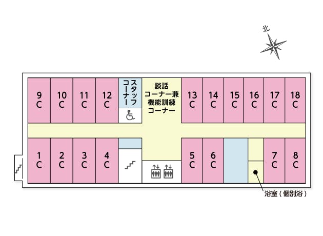 ツクイ・サンシャイン横浜戸塚 間取図