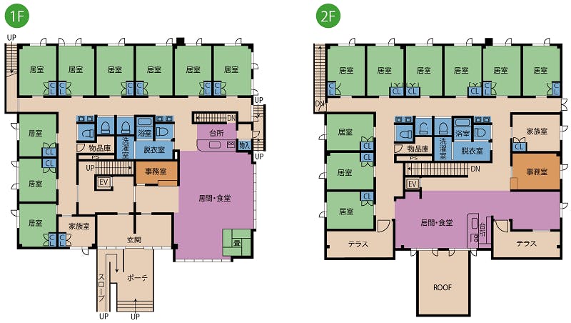 ふれあいの里グループホーム花みずき 間取図