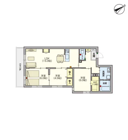 ヘーベルVillageひばりが丘 間取図