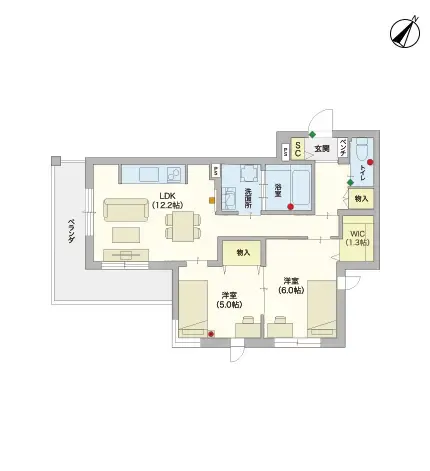 ヘーベルVillage市ヶ尾 間取図