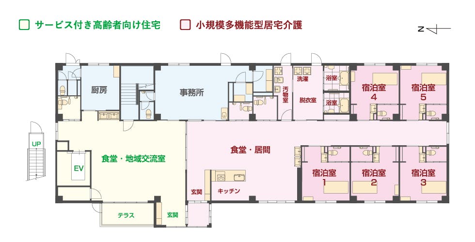 エイジフリーハウス京都天神川 間取図