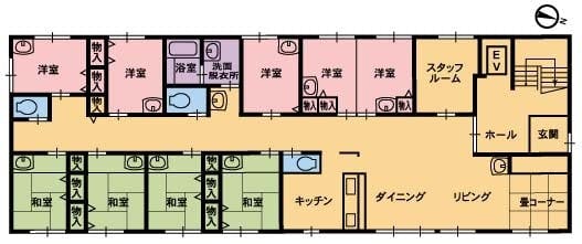 グループホームやまびこ 間取図