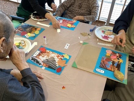 アイムス赤羽 秋の飾り作り