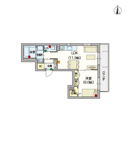 ヘーベルVillage江古田 間取図