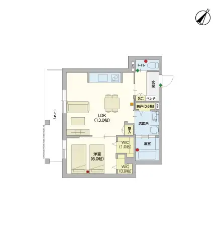 ヘーベルVillage市ヶ尾 間取図