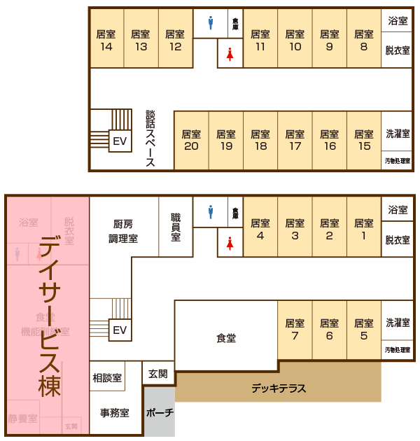 住宅型有料老人ホームうらら川原 間取図