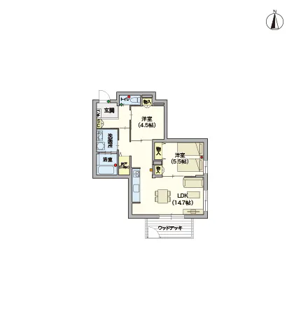ヘーベルVillage蕨 間取図