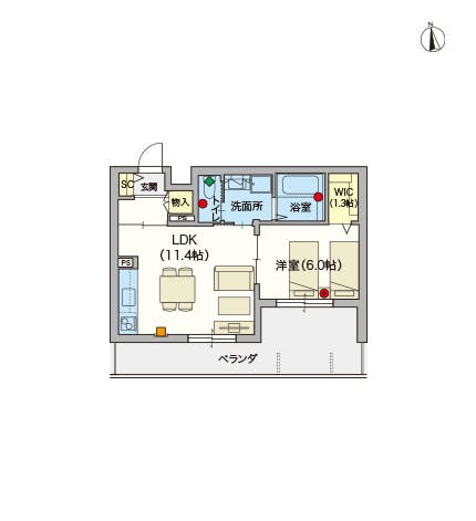 ヘーベルVillage下北沢 間取図