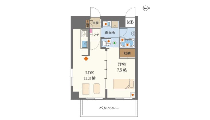 グランドマスト北鎌倉 間取図