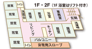 グループホーム小松原 間取図