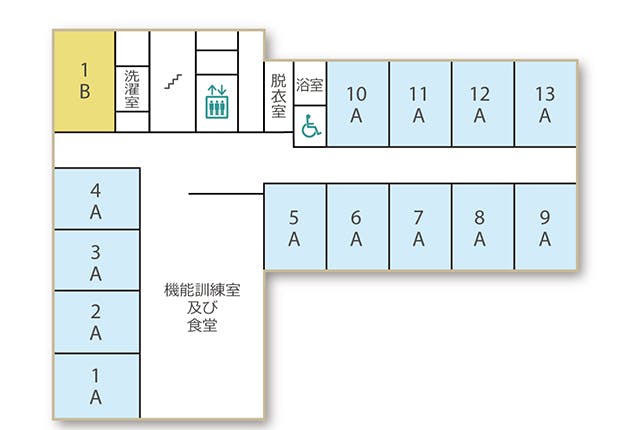 ツクイ・サンフォレスト新潟山潟 間取図