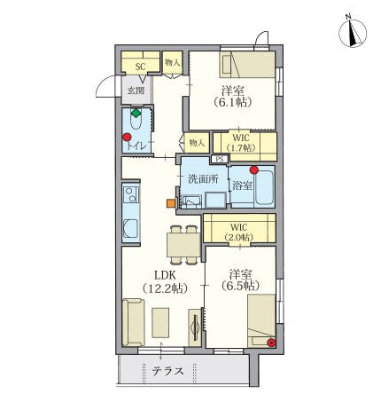 ヘーベルVillage新桜台 間取図
