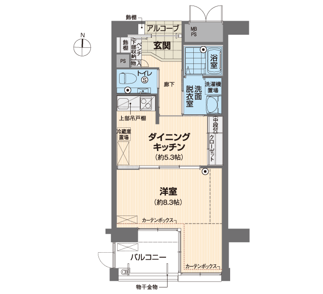 ベルパージュ千里けやき通り 間取図