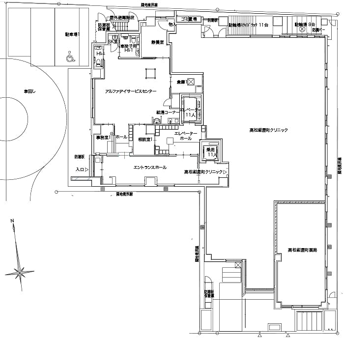 アルファリビング高松紺屋町 間取図