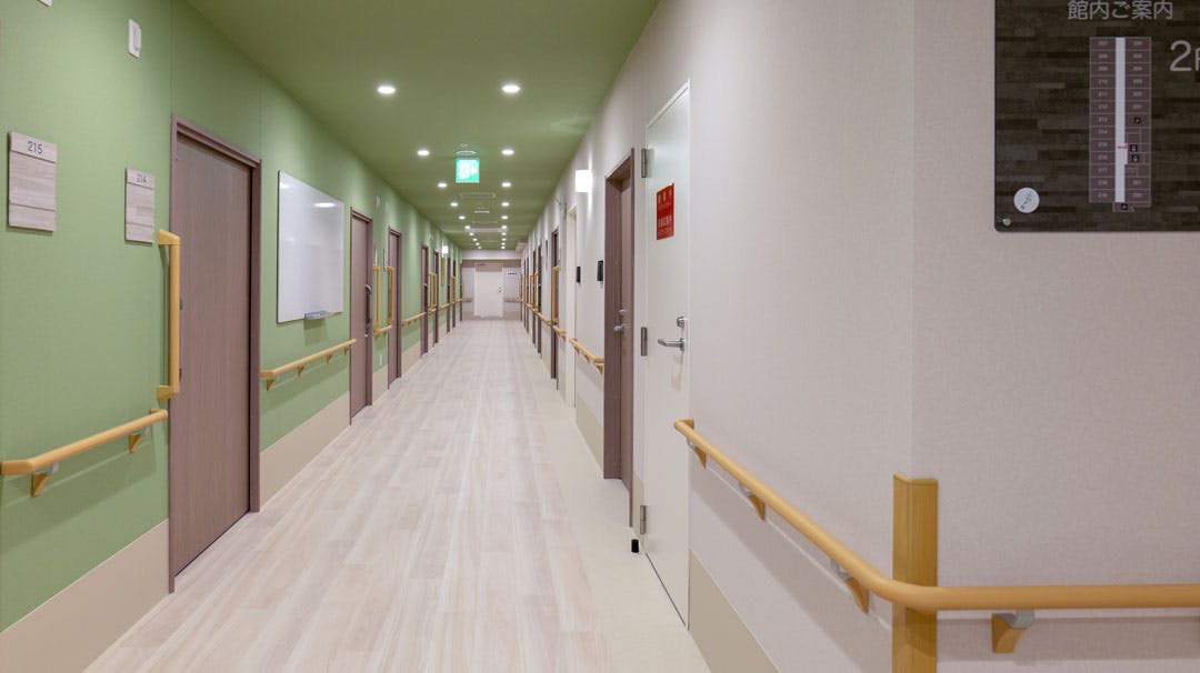 リアンレーヴ市ヶ尾弐番館 廊下