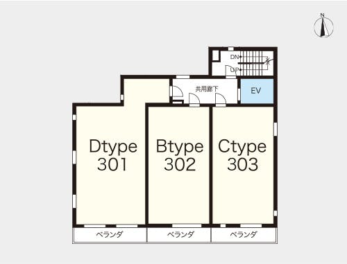 ヘーベルVillage江古田の森 間取図